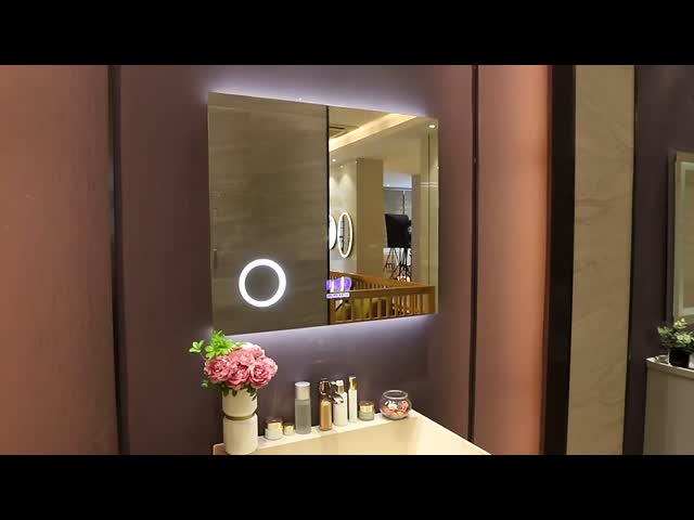 Серебряная светодиодная полоска Luxury Hotel Bathroom Mirror Customized Custom Bathroom Vanity Mirrors