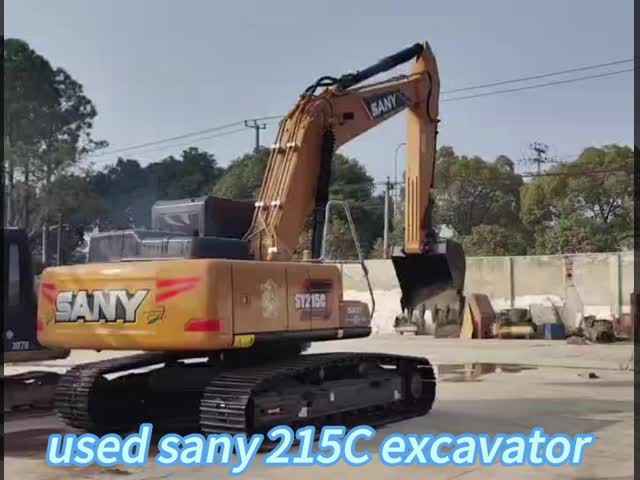 SANY SY215c Робящие экскаваторы в продаже 21800KG эксплуатационный вес и 602 рабочих часов