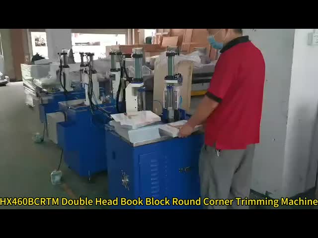 HX460BCRTM Double Head Corner Rounding Trimmer 220V Semi-Automatic for Manufacturing Plant Restaurant Featuring Motor PL