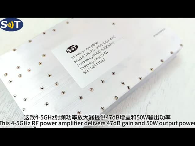 GaN技術を持つ無線通信システムのためのカスタマイズされた高線性4000-5000 MHz RF パワー増幅器