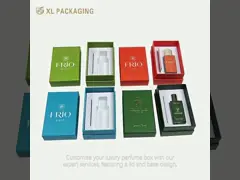 Customize Luxury Perfume Box Inside Skin Care Cosmetic Lid And Base Perfume Box For Gift