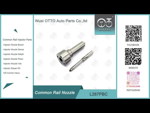 L287PBC Delphi Common Rail Nozzle For Fuel Injector