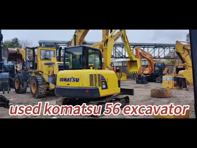 Год 2020 Оригинальный из Японии 5 тонны мини использованный экскаватор Komatsu PC56 Crawler в Шанхае