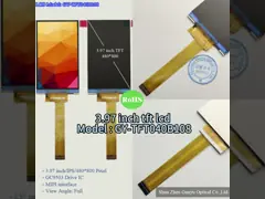 3.97Inch TFT LCD Panel IPS 480x800 Resolution WVGA MIPI 24pin FPC 0.5mm Pitch