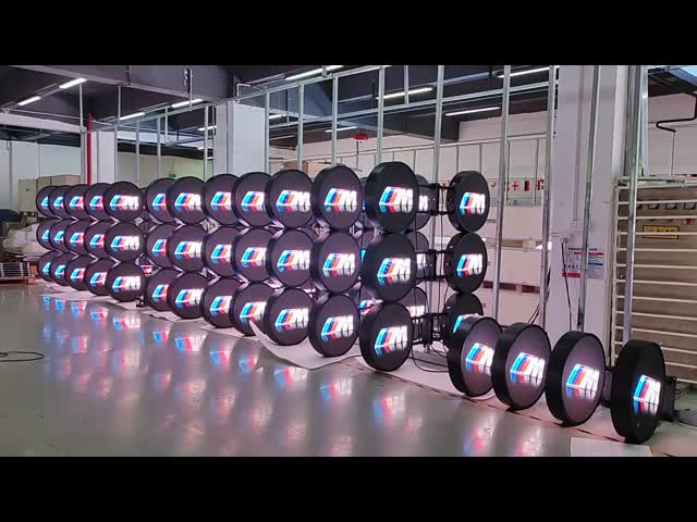 丸型LEDディスプレイ P4.28dia-600mm 双面円形LEDディスプレイ