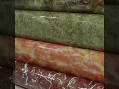 High Glossy Marble PVC Film Untuk Dapur Counter Top TV Dekorasi Latar