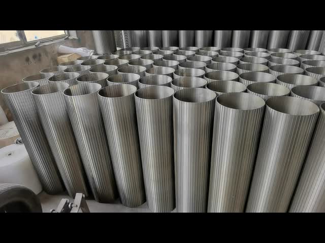 Ss304 1.0mm Slot Wedge Wire Rotary Screen Drum For Wastewater Treatment