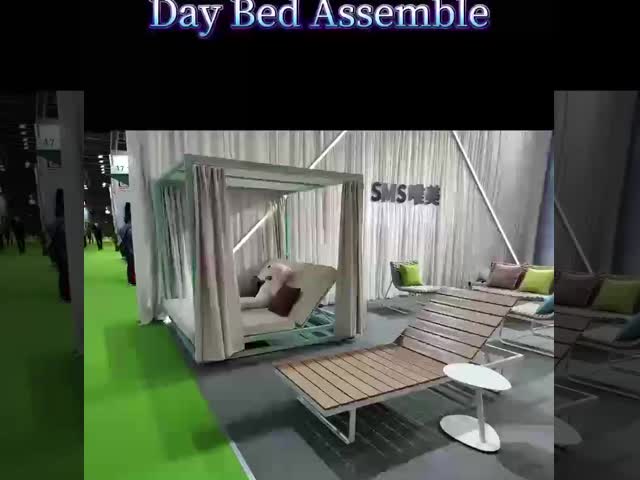 OEM Adjustable Leisure Relaxing Beach Daybed Quick Drying Sunbed Lounge Chair Outdoor Furniture