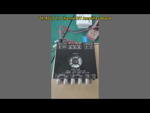CA-AS21 2.1チャンネル BT サブウーファーアンプ オーディオボード 2*220W+350W 12-24V AMP