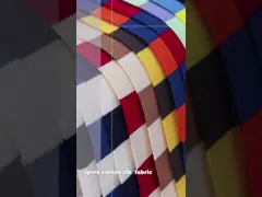 De gestreepte Katoenen Koppeling breit Stof Gekamde In te ademen Rektextuur