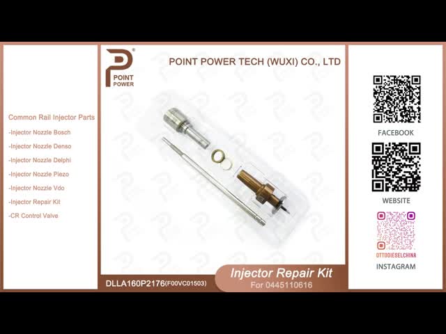 ボッシュ インジェクタ 修理キット 0445110616 DLLA160P2176 ノズルとF00VC01503 バルブ