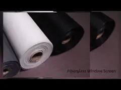 Anti Fire Fiberglass Insect Screen Mesh Black/White/Grey Roll Packing For Home Windows Doors