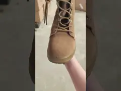 Black High Top Desert Tactical Shoes Suede Breathable Outdoor Hiking Boots