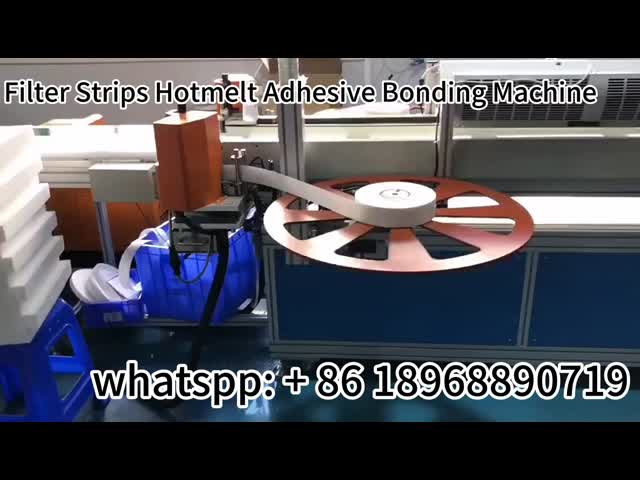 400mm Width 380V 50Hz Purifier Filter Making Machine Hotmelt Adhesive Bonding Machine