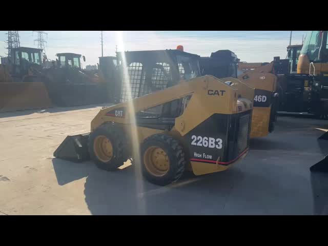 新しい到着 製造用 CAT 226B3 44.7Kw ホイール スキッドステアローダー