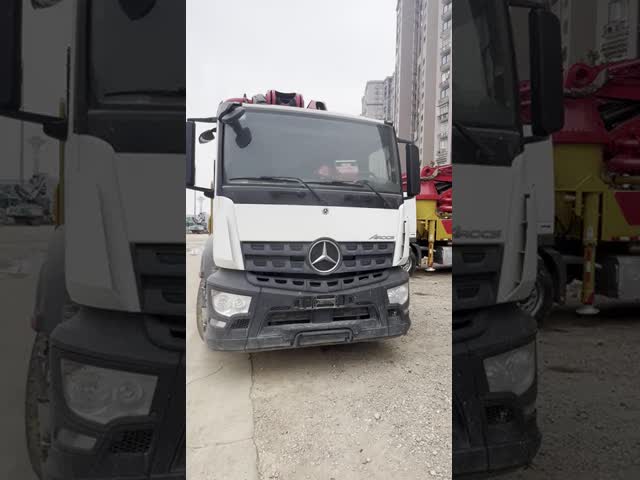Small Concrete Pump Truck Sany Truck Mounted Concrete Pump 2020 Year Sany 49 Meters Benz Chassis