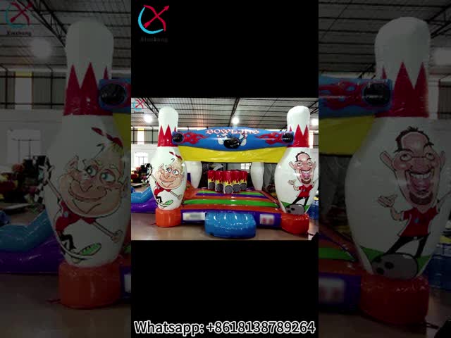 工場はボウリングテーマの室内・屋外 オーダーメイド跳ね返し城 ジャンプ