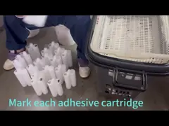 adhesive cartridge leakage test