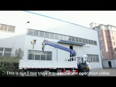 China Construction Crane 6.3 Tons Telescopic Boom Crane Truck Mounted Crane With Factory Price