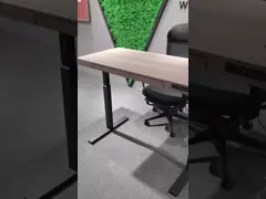 Modern Office Furniture Executive Desk with Metal Feet in Snow White support customization