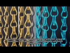 Shiny 12MM Hooks Anodized Aluminium Insect Screen Mesh