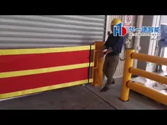 Barreira de segurança de cortina macia resistente Plataforma de armazenamento Protetor