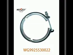 Bagian mesin asli WG9925530022 Intercooler Hose Clamp Untuk truk SINOTRUK