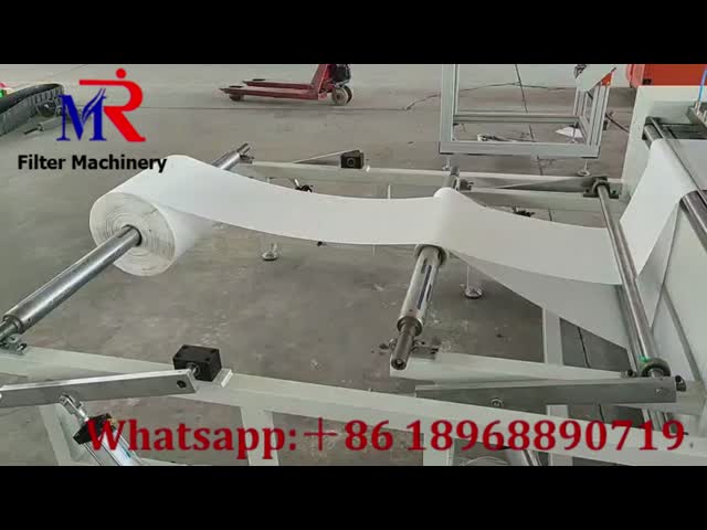 Pleating Height 3 - 60mm Cabin Air Filter Making Machine Automatic Blade Folding Machine