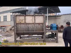 Organic Fertilizer Chicken Manure Fermentation Tank Mushroom Compost Production Line