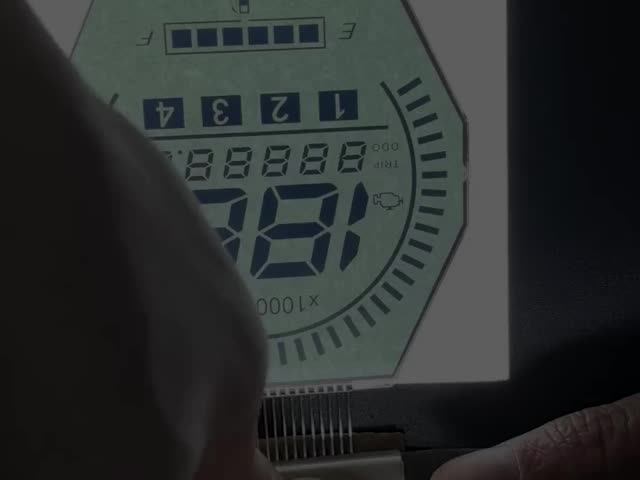 工場 熱売り HTN LCD ディスプレイ 8 形 モノクロム 7 セグメント モーターサイクルの機器のためのグラフィック LCD ディスプレイ