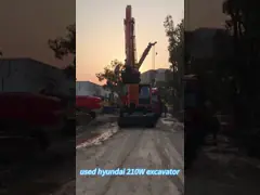 En bon état 20 tonnes utilisées Hyundai 210 Excavator à roues en Corée 1,05m3 Capacité de seau video