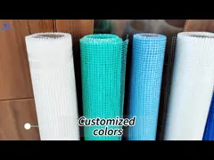 White / Orange Fiberglass Mesh Cut to 1-1.5m 4*4mm Aperture for Wall Materials