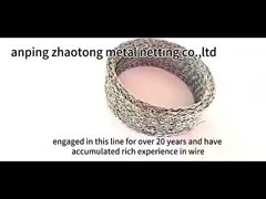 Stoßdämpfung drückte gestrickten Maschendrahtfilter φ2-500mm flachdrücken Art zusammen