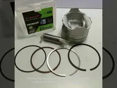 CG200 STD++ Motorcycle Piston Kit Sliver Color With Piston Ring Pin