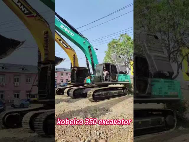 Использованный экскаватор KOBELCO SK350-8 масса машины 35000 кг оригинальный гидравлический цилиндр