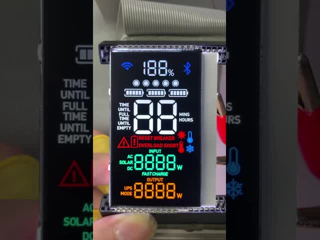 高コントラストLcdモジュール VA 単色ディスプレイ 屋外と屋内電源画面