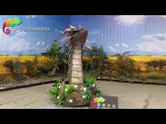 Animatronic Dragon Theme Park Decoration Life Size Realistic Dragon Model