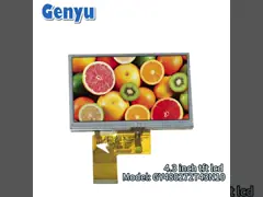 480*272 4.3 Inch TFT LCD Display Capacitive Touchscreen CTP 40pin FPC 24-Bit RGB