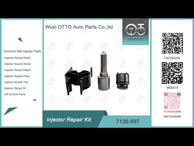 7135-597 Injector Repair Kit Nozzle-CVA Kit Nozzle-Valve Kit For Injector 28271551