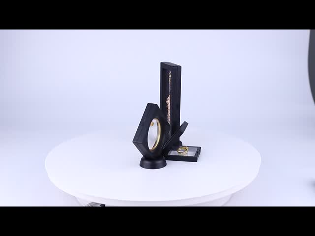 ジュエリーディスプレイ PE膜懸垂箱 透明フィルム浮遊ジュエリーケース