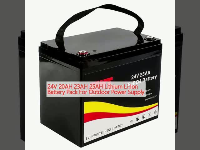 24V 20AH 23AH 25AH リチウムリチウムイオン電池パック