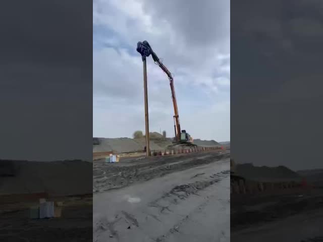excavator pile driving for CAT330