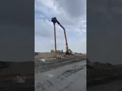 excavator pile driving for CAT330