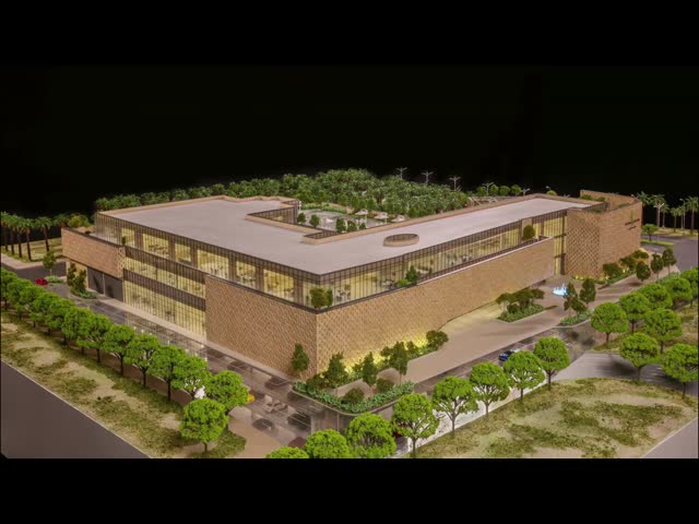 1/500 Edifício modelo da sede da Yibo Technology Um triunfo na excelência do design