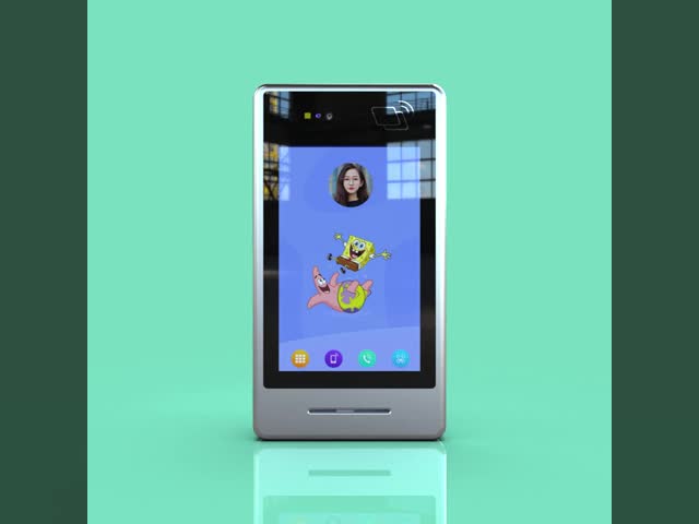 JP171 Vertical Monocular Biometric Face Scanner 7-inch with Card Swipe Function for Attendance Clocking Android 11 System