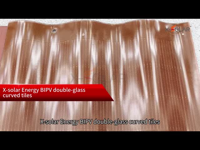 25A マックス フューズ電流 XSDCM-50-H 近代建築設計のための曲線式太陽光タイル