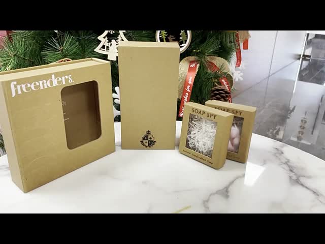環境に優しい 生分解性 クラフト紙 マグネット ボックス 化粧品用