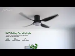 LED-verlichting Type Slimme plafondventilator met licht DC-motor energiebesparende dimbare metalen en kunststofbladen