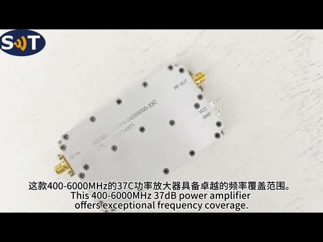 カスタマイズされた超ブロードバンド 400-6000MHz 全アルミニウム空洞 電子戦争用固体状態RF電源増幅器