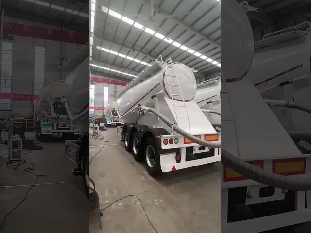 CIMC 3軸 重荷 50立方メートル 80トンの卸貨物輸送半トレーラー